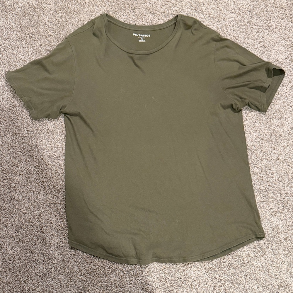 PacSun Men's Olive Green Short Sleeve Tee